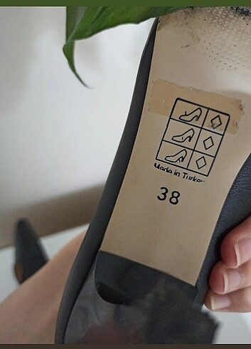 38 Beden siyah Renk Stiletto 