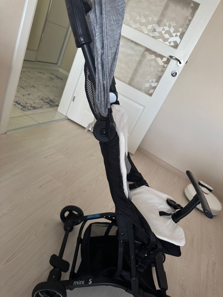 KANZ Gri-Beyaz Bebek Arabası - Görsel 4