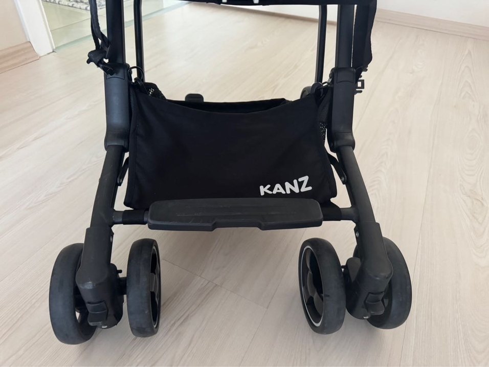 KANZ Gri-Beyaz Bebek Arabası - Görsel 2
