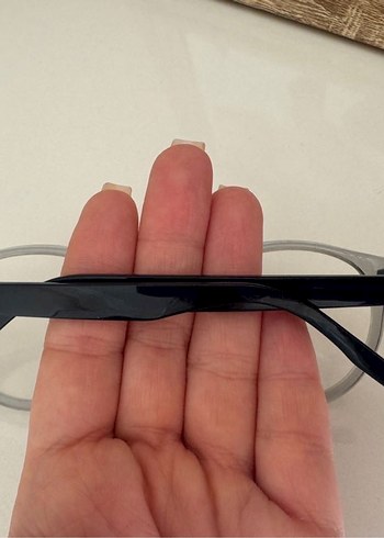 Şeffaf Gri çocuk Klasik Gözlük - Görsel 2