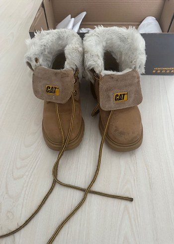 Bej Süet Tüylü çocuk Botu - Görsel 3