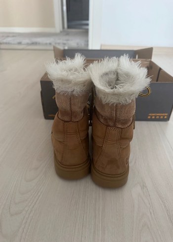 Bej Süet Tüylü çocuk Botu - Görsel 7