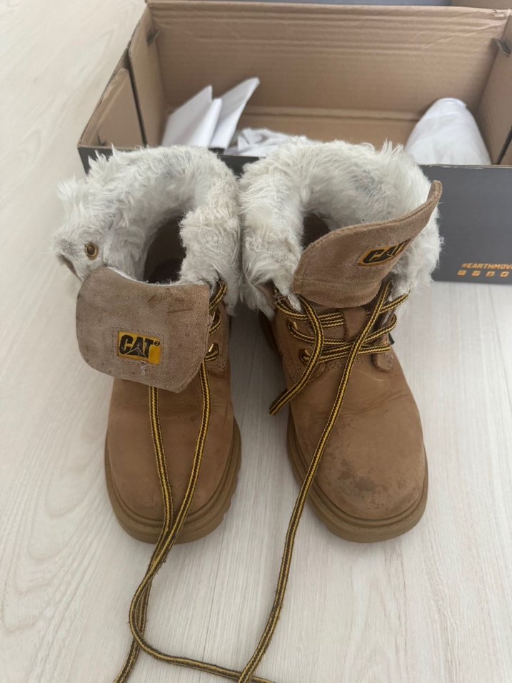 Bej Süet Tüylü çocuk Botu - Görsel 2