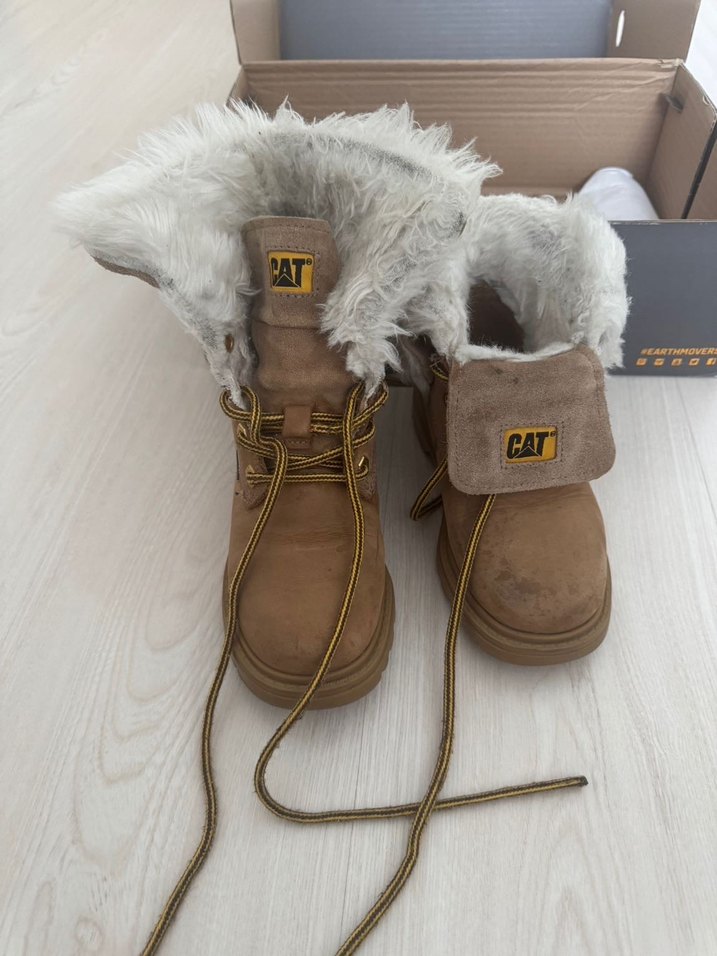 Bej Süet Tüylü çocuk Botu - Görsel 4