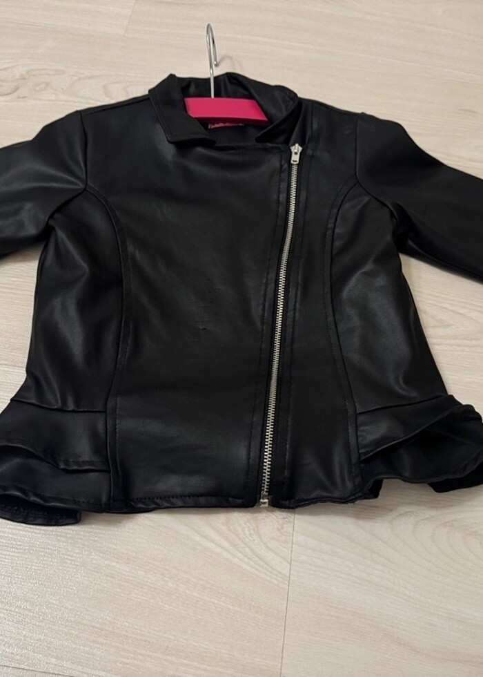 Zeyland çocuk deri ceket - Görsel 3