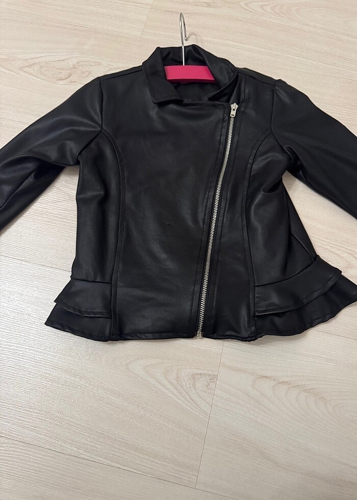 Zeyland çocuk deri ceket - Görsel 2