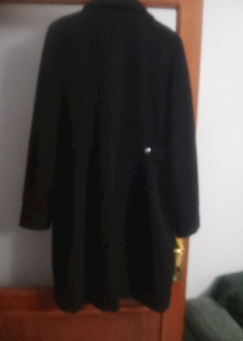 Siyah Fermuarlı Uzun Kaban - Görsel 5