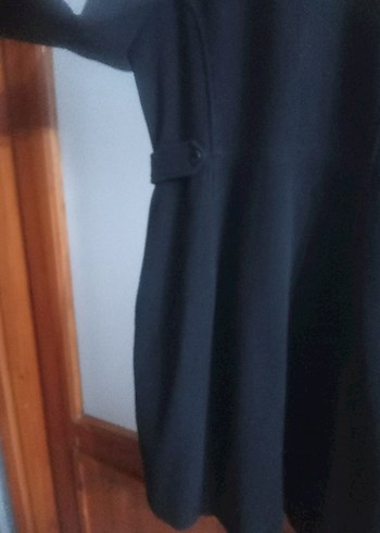 Siyah Fermuarlı Uzun Kaban - Görsel 8