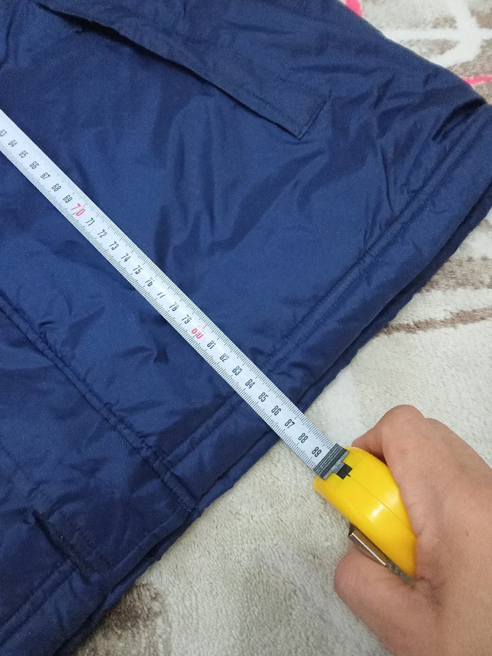 Erkek Lacivert Kapüşonlu Fermuarlı Yağmurluk mont - Görsel 3