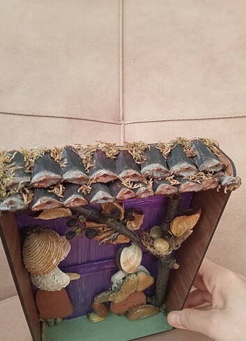 Taşdan figür tablo anahtarlık  - Görsel 2