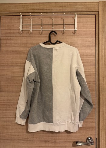 s Beden Gri Bisiklet Yaka Uzun Kollu erkek Sweatshirt