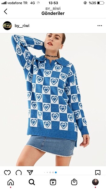 Nefise Polo yaka triko genç tunik