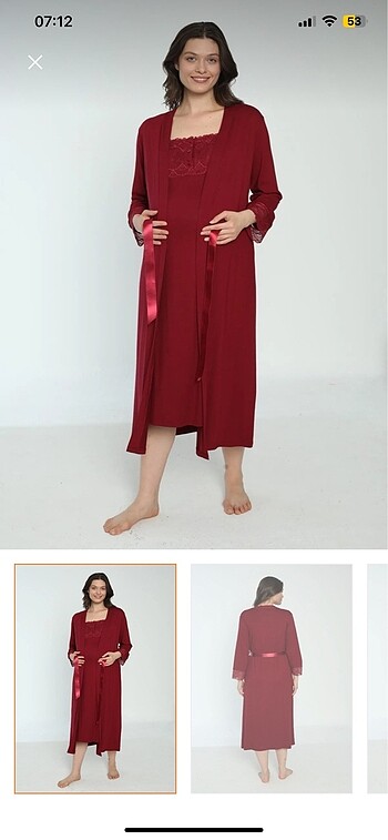 Lohusa gecelik sabahlık takım - Görsel 4