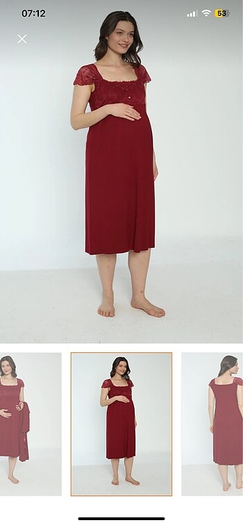 Lohusa gecelik sabahlık takım - Görsel 5