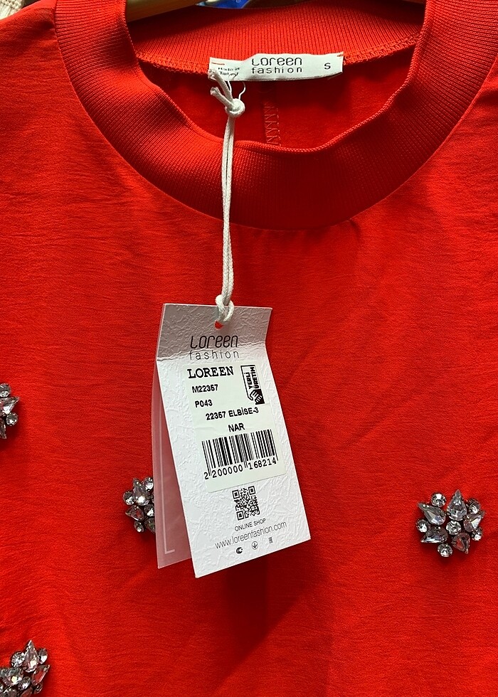 Tesettür taşlı elbise - Görsel 2