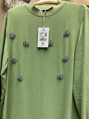 Tesettür taşlı elbise - Görsel 2