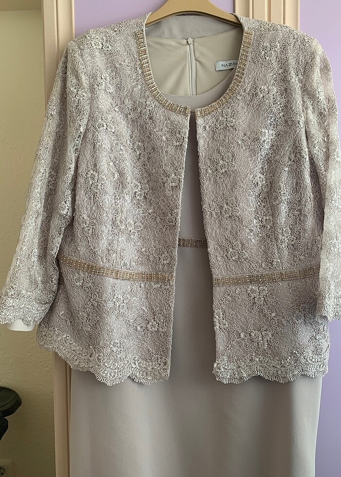 Tesettür ceketli anne abiye - Görsel 2