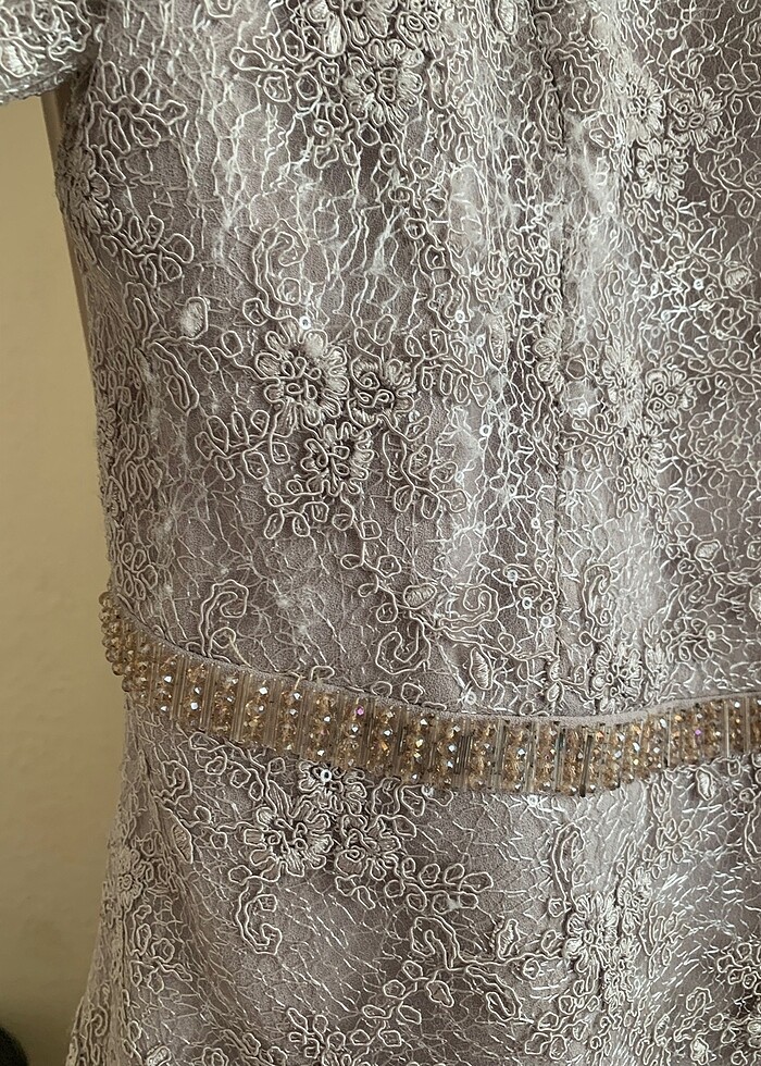 Tesettür ceketli anne abiye - Görsel 3