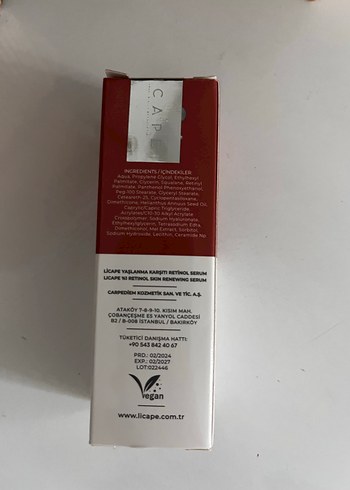 Licape X1 Retinol Cilt Yenileyici Serumu - Görsel 2