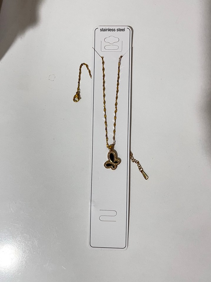 Altın Renk Zincir Detaylı kolye - Görsel 3