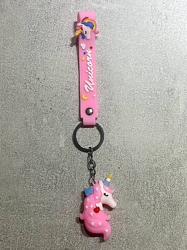 Unicornlu 3D Silikon Anahtarlık
