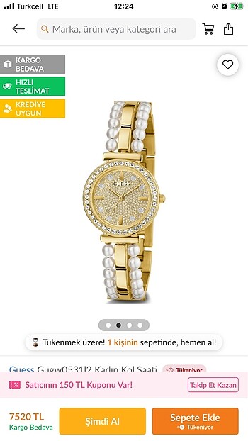 Orijinal Guess saat