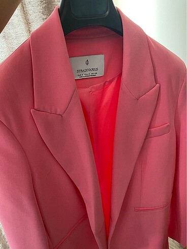 s Beden pembe Renk Stradivarius barbie blazer