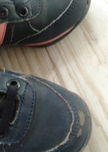 27 Beden lacivert Renk Kız Çocuk Pembe Baskılı Velcro Spor Ayakkabı
