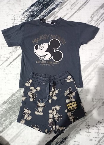 Bebek Mickey Mouse Kısa Kollu Takım