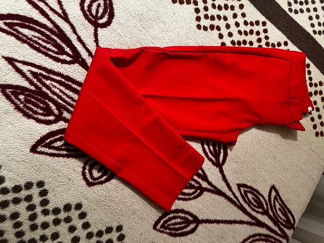 Koton Kırmızı kumaş pantolon