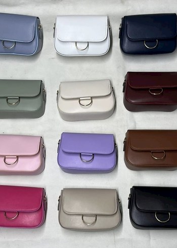 bordo Minimalist Tokalı Deri Kadın Çantası