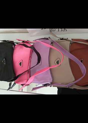 Pembe Tokalı Günlük Kadın Çantası