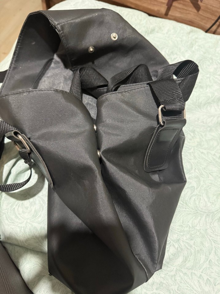 Kilitli Siyah Kadın Günlük Çanta - Görsel 5