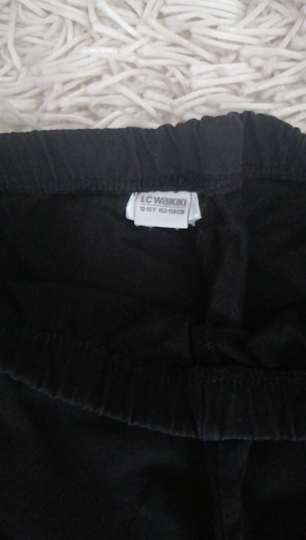 Kız Çocuk Siyah Kışlık kalın Tayt - Görsel 3