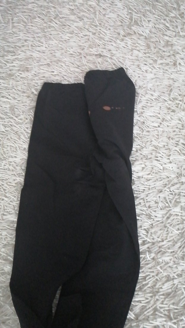 Kız Çocuk Siyah Kışlık kalın Tayt - Görsel 2