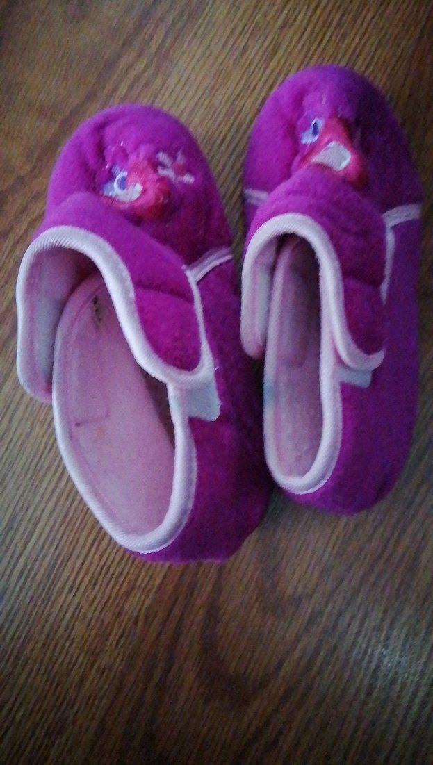 Kızlar için Pembe Nakışlı Sıcak Ev Terliği - Görsel 2