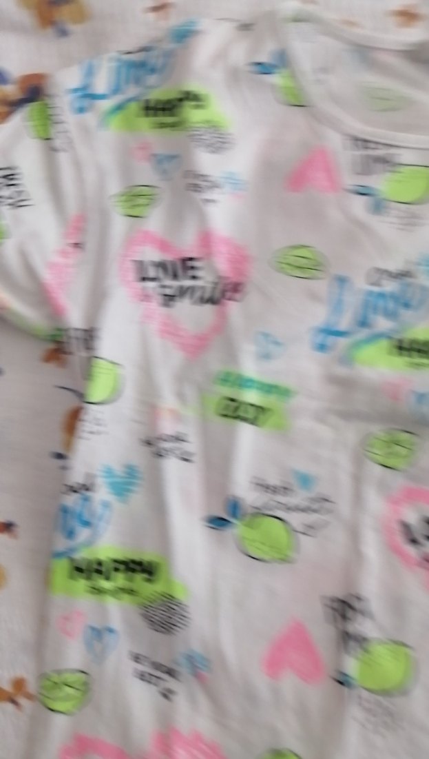 Baskılı, Pamuklu, Kısa Kollu Kız Tişörtü - Görsel 4