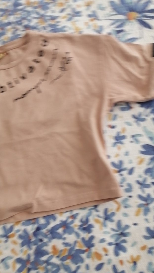 Kız Çocuk Pembe Baskılı Kısa Kollu Tişört - Görsel 4