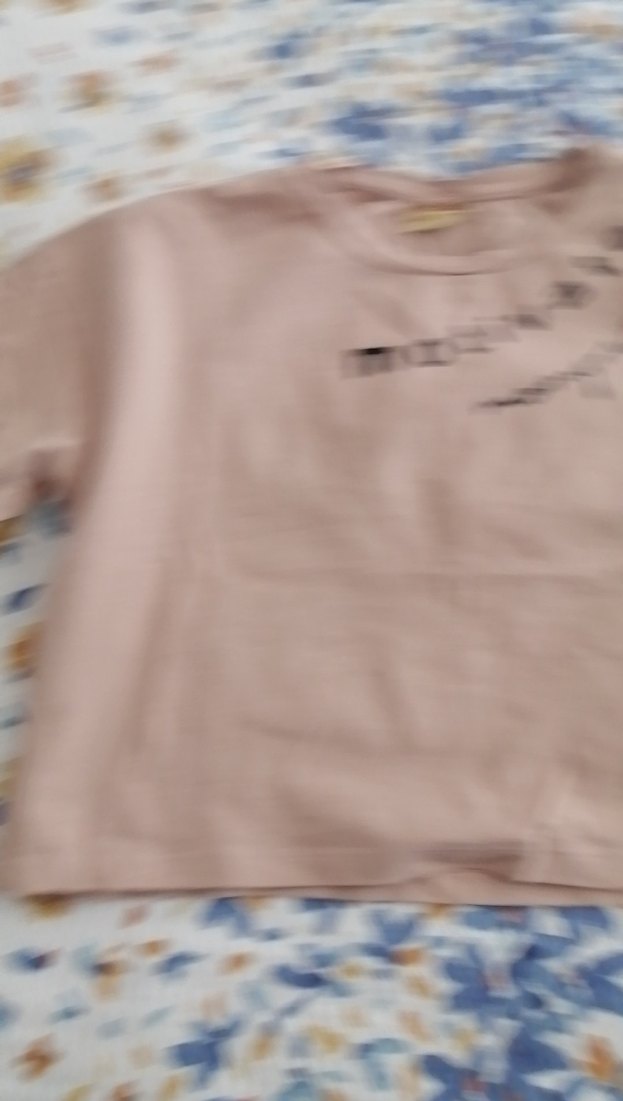 Kız Çocuk Pembe Baskılı Kısa Kollu Tişört - Görsel 3