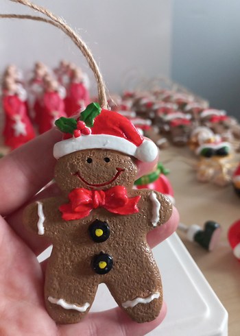 Renkli Kahverengi Kurabiye Adam Figürin - Görsel 2