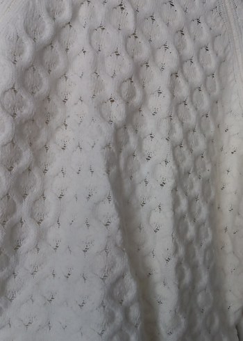 Kadın Beyaz Örgü Kazak - Görsel 2