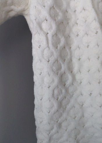 Kadın Beyaz Örgü Kazak - Görsel 4
