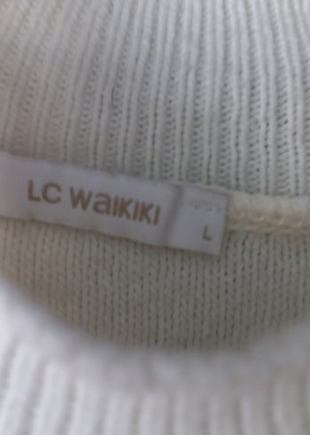 Kadın Beyaz Örgü Kazak - Görsel 3