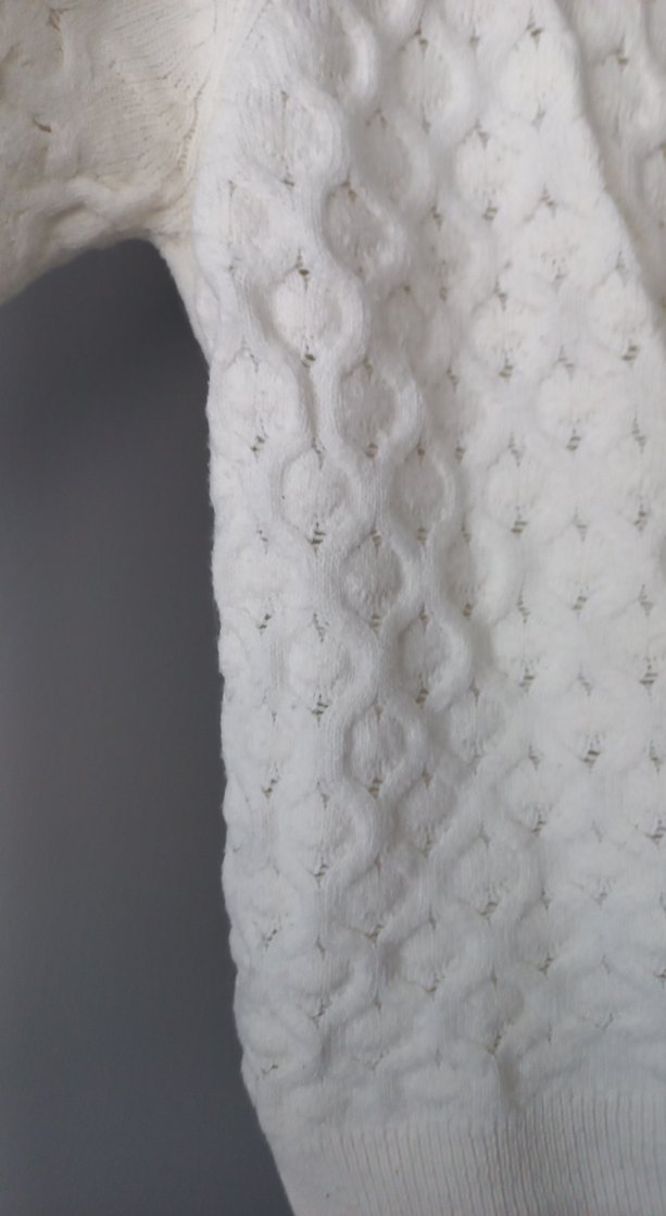 Kadın Beyaz Örgü Kazak - Görsel 4