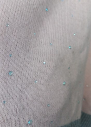 Kadın Pembe Gri Desenli Triko Kazak - Görsel 4