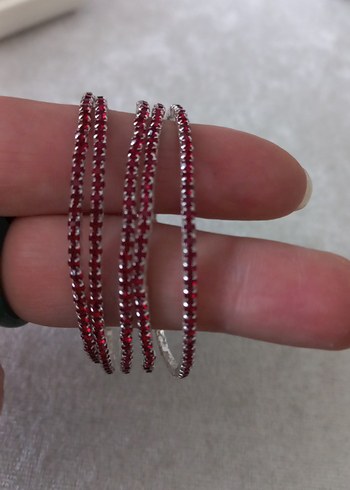 Kırmızı Pullu Yılan Desenli Kadın Bileklik - Görsel 3