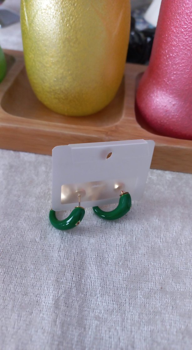 Beyaz Boncuklu Mini Bohem Küpe - Görsel 3