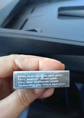 Vintage Metal Kibrit Kabı - Görsel 2