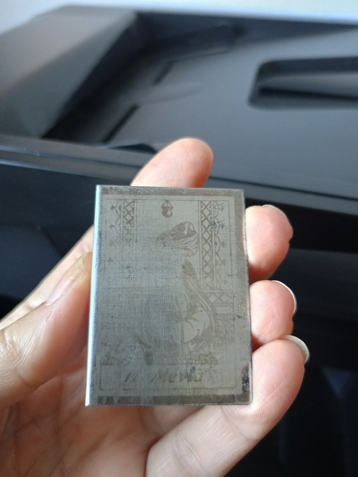 Vintage Metal Kibrit Kabı - Görsel 3