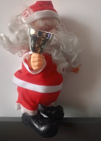 Kırmızı Vintage Noel Baba Biblo - Görsel 5